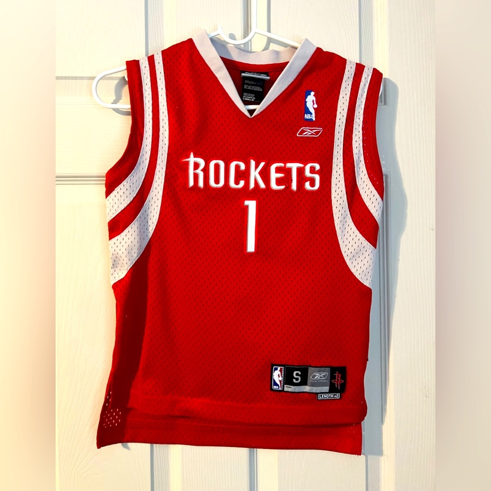 NBA Reebok Rockets McGrady #1 Jersey Small (8)